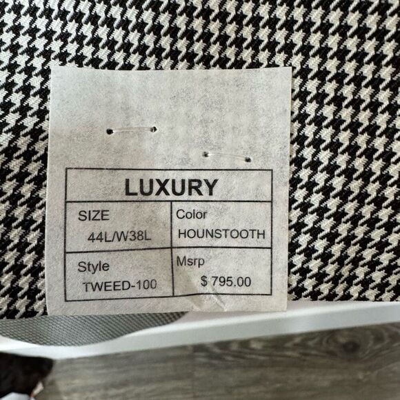 Luxury Paris-France 3 piece Houndstooth Suit - Picture 12 of 16